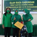 Jaga Solidaritas dan Kebugaran, Pengurus Persit Kodim Kendari Gelar Olahraga Bersama