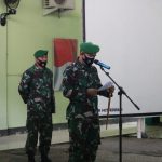 Dandim 1417/Kendari Pimpin Upacara Korps Raport Kenaikan Pangkat