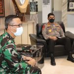 Kapolda Sulsel Terima Kunjungan Silaturahmi Danlanud Sultan Hasanuddin