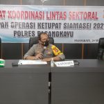 Kapolres Pasangkayu Pimpin Rakor Lintas Sektoral Kesiapan Operasi Ketupat Siamasei 2021.