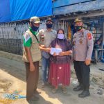 Kapolsek Pulau 9 Mengapresiasi Gerakan Cepat BAZNAS Berikan Bantuan Korban Angin Puting Di Wilayah Pulau 9 Kab Sinjai