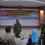 Pelihara dan Jalin Hubungan Kerjasama Yang Harmonis Dengan Aparat Pemerintah, Korem 143/HO Gelar Komsos