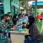 Membludak, Vaksinasi Massal Kodim 1417/Kendari Diserbu Warga