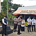 Kapolres Ajak Doa Bersama Bagi Nakes Dan Pasien Covid Yang Wafat Di Gerai Presisi Polres Enrekang