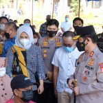 Tinjau Vaksinasi Massal Polda Sulsel Tahap Ke II , Kapolda Sulsel Optimis Target 63.900 Dosis Terpenuhi