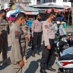 Kasat Samapta Polres Sinjai Pimpin Ops Yustisi Bersama Tim Gabungan Sasar Pasar Sentral Edukasi Warga Prokes
