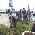 Sinergitas Tanpa Batas, Prajurit Kodim 1417/Kendari Bersama Masyarakat Serbu Sarana Ibadah di Kota Kendari