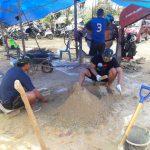 Satgas Pra TMMD Laksanakan Pencetakan Paving Blok