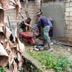 Anggota Satgas TMMD Wujudkan Rumah Impian Bapak Hardi