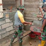 Ketangkasan Satgas Plester Dinding