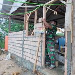 Pemasangan Batako Butuh Keahlian Khusus Dari Personil Pra TMMD