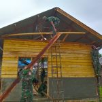 Cuaca Tidak Menentu Tak Menyurutkan Semangat Satgas TMMD