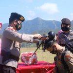 Kapolda Sulsel Pimpin Upacara Pembaretan Bintara Remaja Angkatan 45 TA.2021, Direktorat Samapta Polda Sulsel.