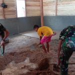 Senang Atas Kehadiran TMMD, Setiap Pulang Sekolah Siswa SMP Ini Hadir Bantu TNI