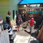 Cita Cita Jadi TNI, Arya Bantu Satgas TMMD Sasaran Fisik