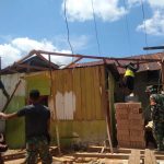 Sikap Gotong Royong Terus Ditunjukkan Para Anggota Satgas TMMD 112