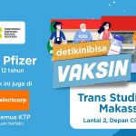 Sambut HUT ke-11th,TSM Makassar Gelar Vaksinasi Pfizer