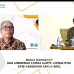 Ratusan Jurnalis Se-Indonesia Ikut Workshop Dan Penganugrahan Lomba Karya Jurnalistik BPJS Kesehatan Tahun 2021.
