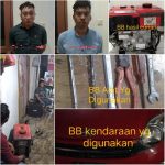 Sat Reskrim Polres Sinjai Amankan Dua Pelaku Pencuri Mesin Traktor dan Mesin Air Milik Petani.