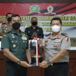 Danrem 143/HO Terima Siswa Studi Strategis Dalam Negeri PPRA LXIII Lemhannas RI Tahun 2022 di Makorem 143/HO