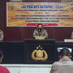 Polres Sinjai Gelar Latihan Pra Ops Ketupat Lipu 2022.