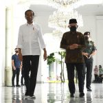 Presiden Silaturahmi dengan Wapres di Istana Merdeka