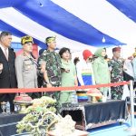 Kunker ke Buton Tengah, Danrem 143/HO Menghadiri Upacara Peringatan HUT ke-8 Kabupaten Buton Tengah