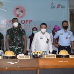 Danrem 143/HO Menghadiri Acara Kick Off Percepatan Penurunan Stunting Secara Virtual di kantor BKKBN Sultra