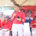 Bersama Muspida, Kapolres Sidrap Ikuti Gerak Jalan Santai Menyambut HUT RI Ke-77 