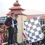 Kapolres Sidrap Lepas Ratusan Peserta Touring Komunitas Otomotif Motor dan Mobil 