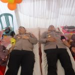 Kapolres Sidrap Bersama Jajaran Melakukan Donor Darah Dalam Rangka HUT Bawaslu Kabupaten Kota ke-4