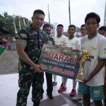 Kepala Staf Korem 143/HO Resmi Tutup Pertandingan Sepak Bola Liga Santri Piala Kasad Tahun 2022 di Wilayah Sultra