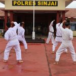 Polres Sinjai Gelar Ujian Bela Diri Polri Berkala Periode II Tahun 2022 Rangkaian TKJ.