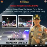 Implementasi Program Kapolres Sidrap, Personel Sat Lantas Polres Sidrap Tindak Pelanggar Saat Patroli Blue Light 