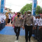Kapolres Sidrap Cek Sarana dan Prasarana Kampung Tertib Lalu Lintas 