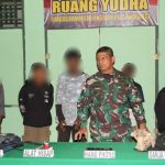 Satgas TNI Yonif 725/Woroagi Tangkap 6 Remaja Pembawa Ganja