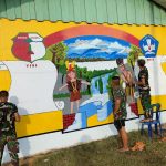 Hadirkan Warna Baru Di Sekolah Dasar, Satgas Yonif 725/Woroagi Lakukan Ini !