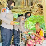Polwan Sidrap Sinergikan Program Kapolres Dengan Berbagi Tali Asih 