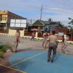 Kapolres Sidrap Olahraga Bersama dengan Personelnya 