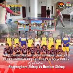 Wujud Sinergitas, Polres Sidrap Lakukan Pertandingan Bola Volly Persahabatan dengan Petugas Damkar 