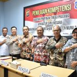 Calon Pejabat Tinggi Pratama Kabupaten Muna Barat Jalani Penilaian Kompetensi Oleh Biro SDM Polda Sultra.