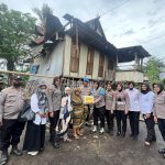 Wujud Empati Terhadap Sesama, Polres Sidrap Beri Bantuan Sosial Kepada Korban Bencana Alam