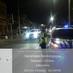 Tindak Lanjut Program Kapolres, Unit Turjawali Sat Lantas Polres Sidrap Laksanakan Patroli Blue Light