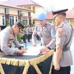 AKBP Erwin Syah Pimpin Upacara Sertijab 3 Kapolsek Jajaran Polres Sidrap