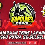 Kejuaraan Tenis Lapangan Kapolres Cup II Se-Sulselbar dan Tenggara di Gelar 24-26 Februari 2023