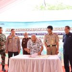 Kapolres Sidrap Hadiri Pemasangan Patok Batas Tanah Secara Serentak se-Indonesia di Desa Botto 