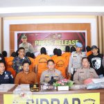 Kapolres Sidrap Pimpin Press Rilis Hasil Operasi Kepolisian 