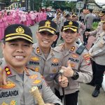 Kapolres Sidrap bersama Ketua Bhayangkari Hadiri Serah Terima Jabatan Kapolda Sulsel