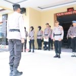 Berdedikasi Baik, Wakapolres Sidrap Pimpin Upacara Kenaikan Pangkat Pengabdian Anggota