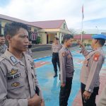 Kasi Propam Didampingi Kasat Samapta Polres Sidrap Cek Sikap Tampang Anggotanya